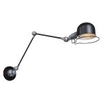 Wandlamp Davin | 1 lichts | Zilver, Grijs, Zwart