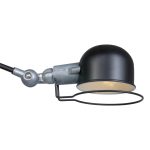 Wandlamp Davin | 1 lichts | Zilver, Grijs, Zwart