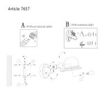 Wandlamp Davin | 1 lichts | Zilver, Grijs, Zwart