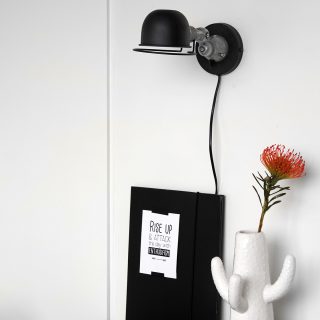 Wandlamp Davin | 1 lichts | Zilver, Grijs, Zwart
