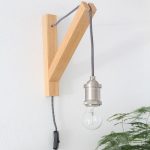 Wandlamp Dion | 1 lichts | Bruin, Metaal