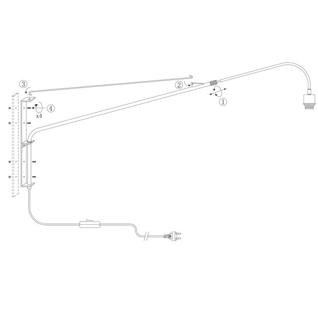 Wandlamp Elegant Classy | 1 lichts | Wit