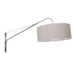 Wandlamp Elegant Classy | 1 lichts | Zilver, Grijs, Transparant