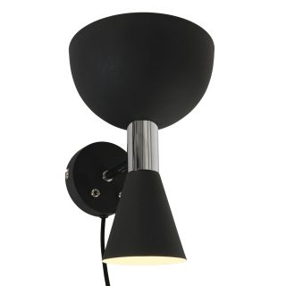 Wandlamp Fastlåst | 2 lichts | Zilver, Grijs, Zwart
