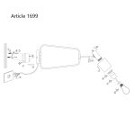 Wandlamp Fjorgard | 1 lichts | Zwart