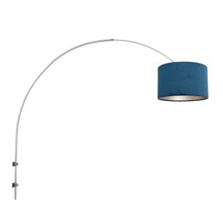 Wandlamp Gramineus | 1 lichts | Blauw, Zilver, Grijs