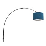 Wandlamp Gramineus | 1 lichts | Blauw, Zwart