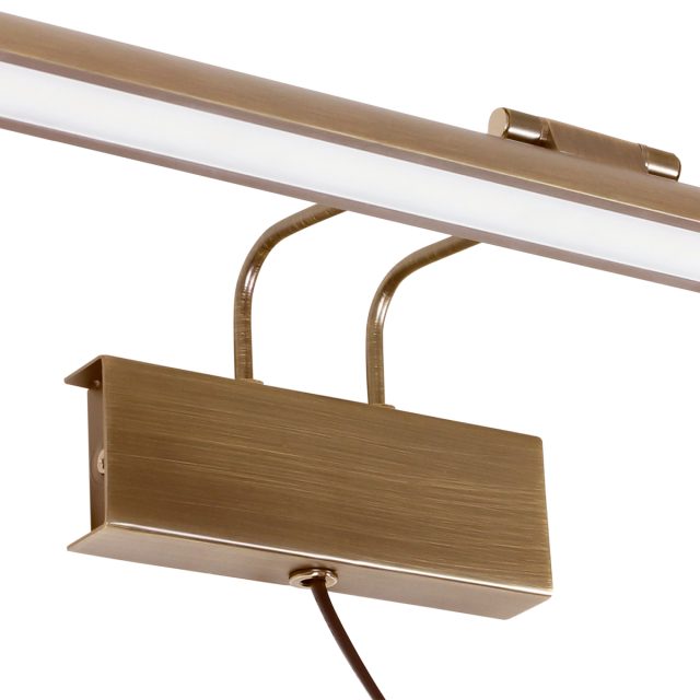 Wandlamp Litho LED | 1 lichts | Brons, Bruin, Wit