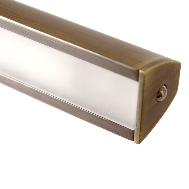 Wandlamp Litho LED | 1 lichts | Brons, Bruin, Wit