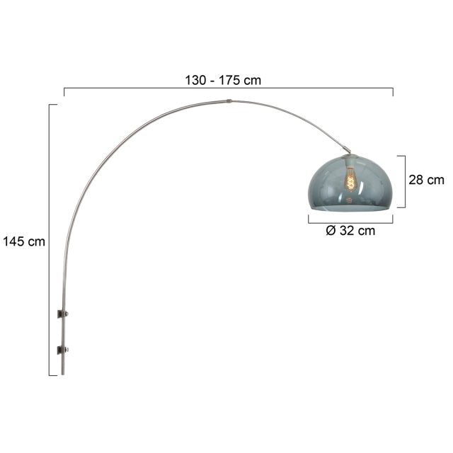 Wandlamp Sparkled Light | 1 lichts | Wit