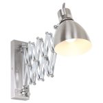 Wandlamp Spring | 1 lichts | Zilver, Grijs