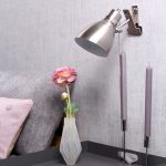 Wandlamp Spring | 1 lichts | Zilver, Grijs