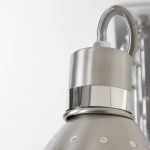 Wandlamp Spring | 1 lichts | Zilver, Grijs