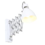 Wandlamp Spring | 1 lichts | Zilver, Grijs, Wit