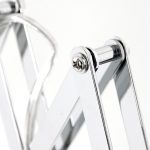 Wandlamp Spring | 1 lichts | Zilver, Grijs, Wit