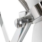 Wandlamp Spring | 1 lichts | Zilver, Grijs, Wit