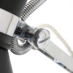 Wandlamp Spring | 1 lichts | Zilver, Grijs, Zwart