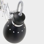 Wandlamp Spring | 1 lichts | Zilver, Grijs, Zwart