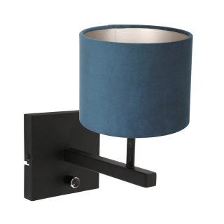 Wandlamp Stang | 1 lichts | Blauw, Zwart