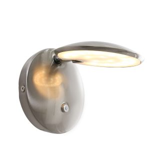 Wandlamp Zenith LED | 1 lichts | Zilver, Grijs, Wit