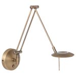 Wandlamp Zodiac LED | 1 lichts | Brons, Bruin, Wit