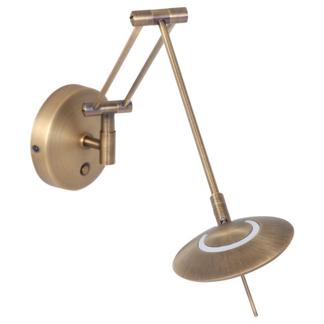 Wandlamp Zodiac LED | 1 lichts | Brons, Bruin, Wit