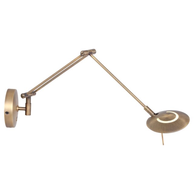 Wandlamp Zodiac LED | 1 lichts | Brons, Bruin, Wit