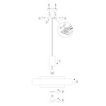 Hanglamp Flinter | 1 lichts | Ø 50 cm | mat zwart & goud - Afbeelding 8