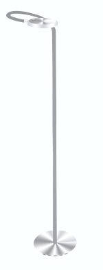 Vloerlamp Platu | 1 lichts | draai- & kantelbaar | Ø 13 cm | led dimbaar