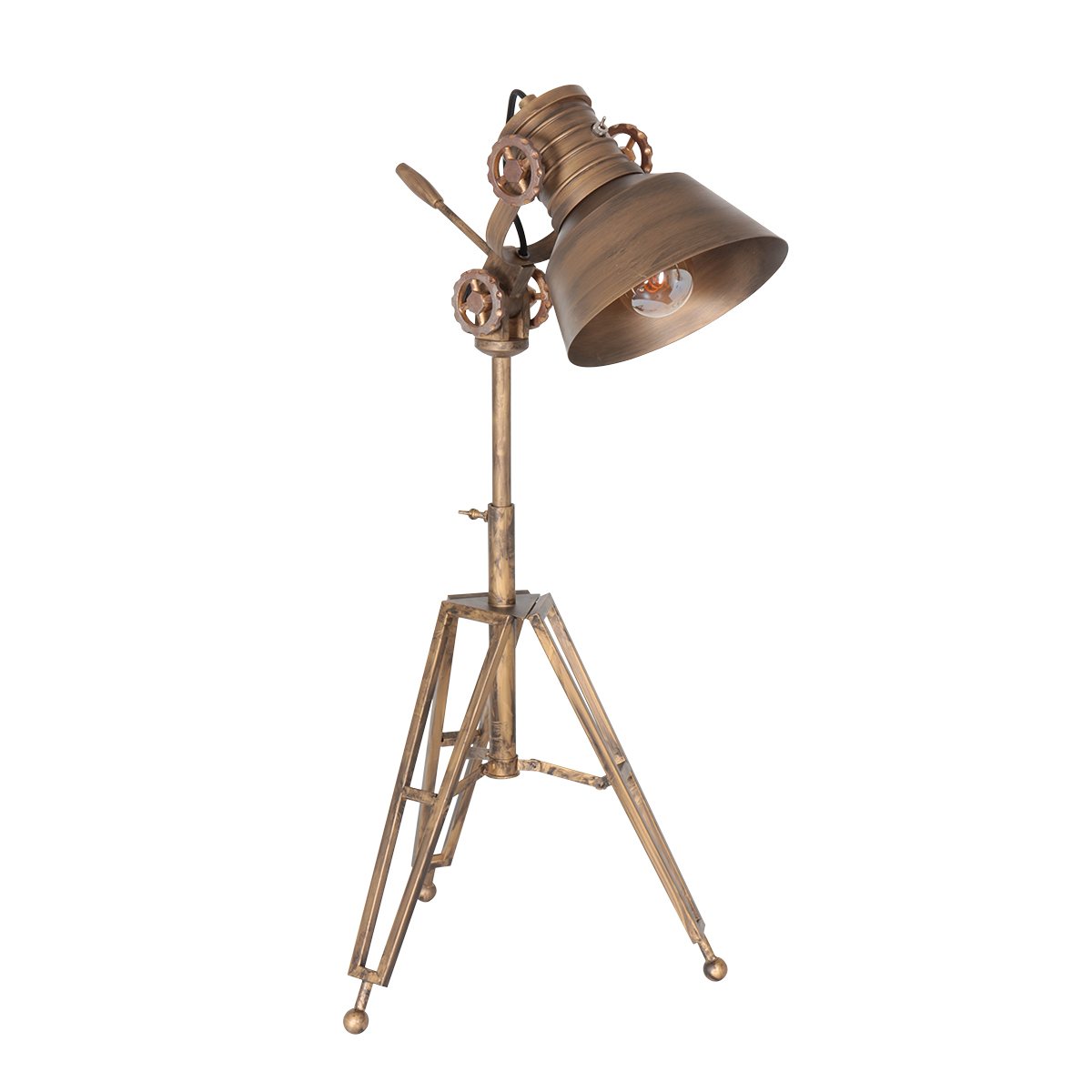 Tafellamp Ikaro | 1 lichts | Brons, Bruin