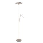 Vloerlamp Soleil | 2 lichts | 183 cm | staal & mat glas | led - Afbeelding 3