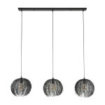 Hanglamp beach | 3 lichts | Zwart bruin
