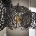 Hanglamp beach | 3 lichts | Zwart bruin