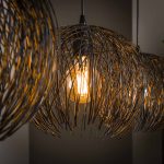 Hanglamp beach | 3 lichts | Zwart bruin