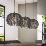 Hanglamp beach | 3 lichts | Zwart bruin