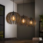 Hanglamp beach | 3 lichts | Zwart bruin