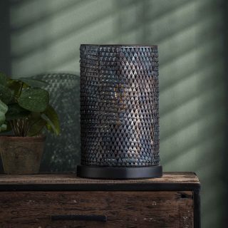 Tafellamp armor tube | Zwart bruin