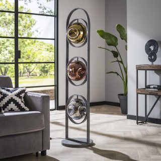 Vloerlamp stellar | 3 lichts | Oud zilver