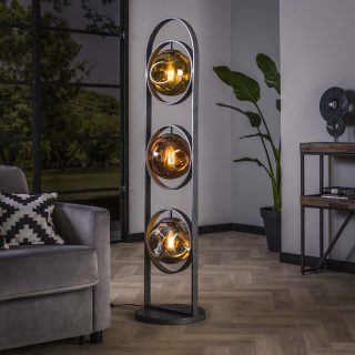 Vloerlamp stellar | 3 lichts | Oud zilver