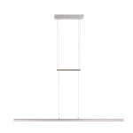 Hanglamp Profilo | 1 lichts | 114,5x9,5 cm | wit & mat glas