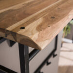 Kapstok Edge hoog | 12 haken | hoedenplank | 100x33x80 cm | acacia - Afbeelding 3