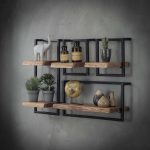 Wandplank Edge | 65x25x30 cm | massief acacia | naturel - Afbeelding 5