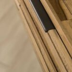 Haltafel Teca strip | 4 lades | 120x30x76 cm | teakhout | verweerd - Afbeelding 4