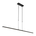 Hanglamp Bande | 3 lichts | touch dimmer | led | 150x9,5 cm | zwart - Afbeelding 3