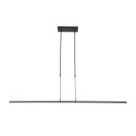 Hanglamp Bande | 3 lichts | touch dimmer | led | 150x9,5 cm | zwart