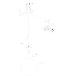 Hanglamp Bollique | 1 lichts | Ø 20 cm | amber & messing - Afbeelding 7