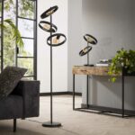 Vloerlamp Hover | 3 lichts | 40x40x155 cm | Charcoal - Afbeelding 4