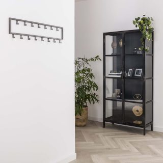 Kapstok industrial 15 haken | Zilver