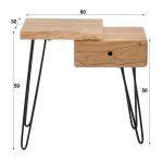 Side table / nachtkastje edge links | Massief acacia naturel