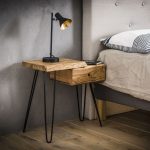 Side table / nachtkastje edge links | Massief acacia naturel